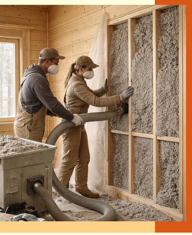 Утепление дачного дома эковатой в Мытищах от 1472 руб./м2 — комплексно, ТепломастерМтщ