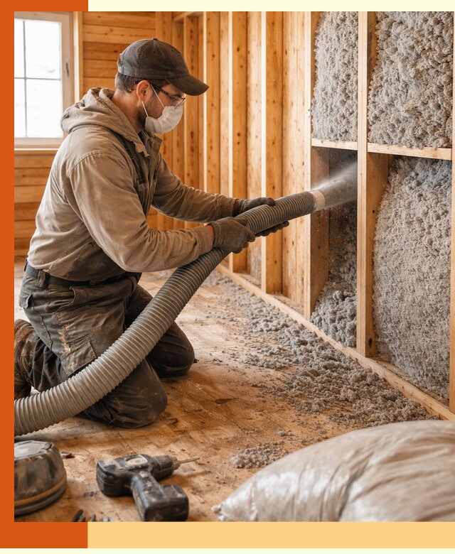 Утепление дачного дома эковатой в Мытищах — быстро и надёжно