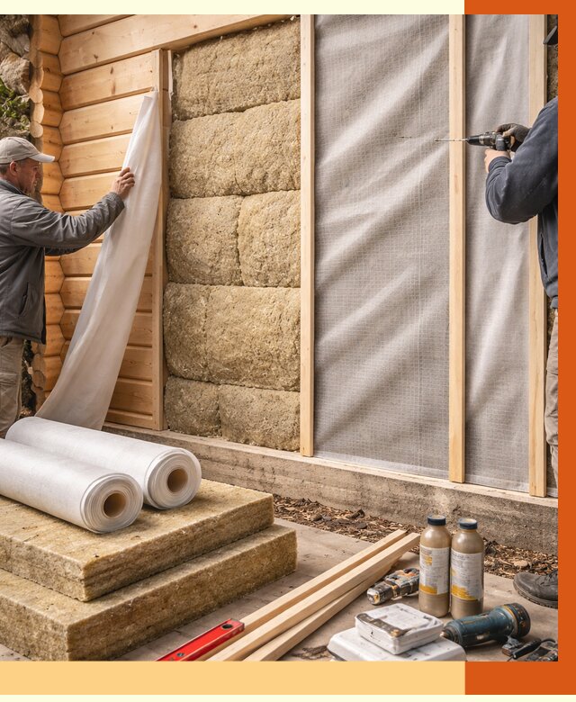 Утепление дома из минибруса в Мытищах от 4570 руб/м2 — заказать профессионально | ТепломастерМтщ