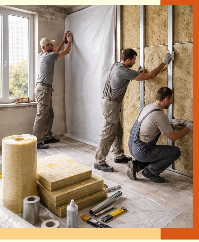 Утепление квартиры в Мытищах от 4570 руб/м2 — утеплить квартиру изнутри и снаружи | ТепломастерМтщ