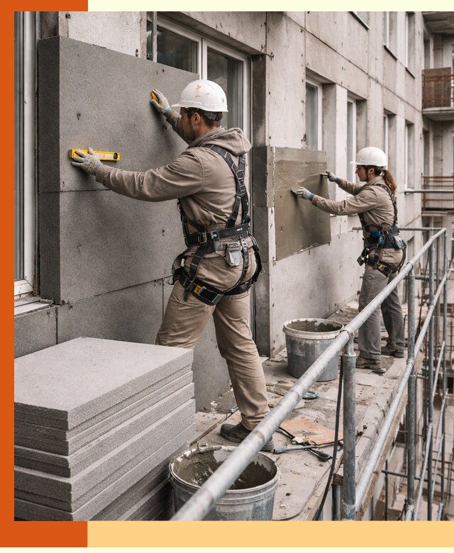 Утепление квартиры снаружи под ключ в Мытищах