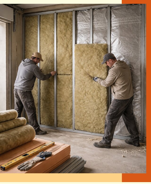 Утепление гаража изнутри в Мытищах от 7616 руб/м2 — работы и цена | ТепломастерМтщ