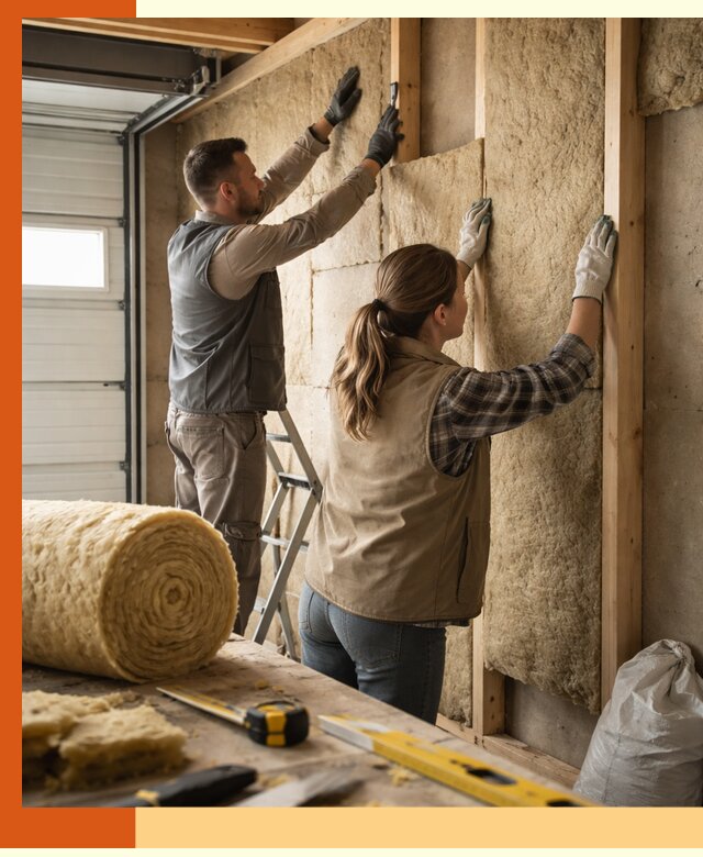 Утепление гаража изнутри в Мытищах: быстро и надежно