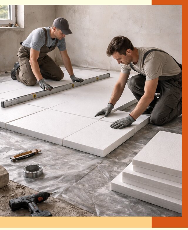 Утепление бетонного пола в Мытищах от 2539 руб/м2 — монтаж и цена | ТепломастерМтщ