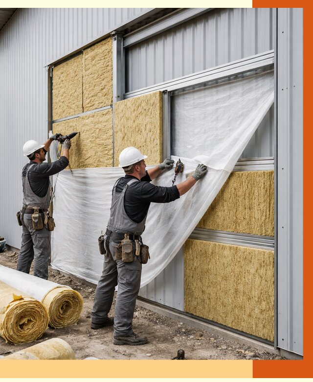 Утепление металлического склада в Мытищах от 4570 руб/м2 — комплексное утепление под ключ | ТепломастерМтщ