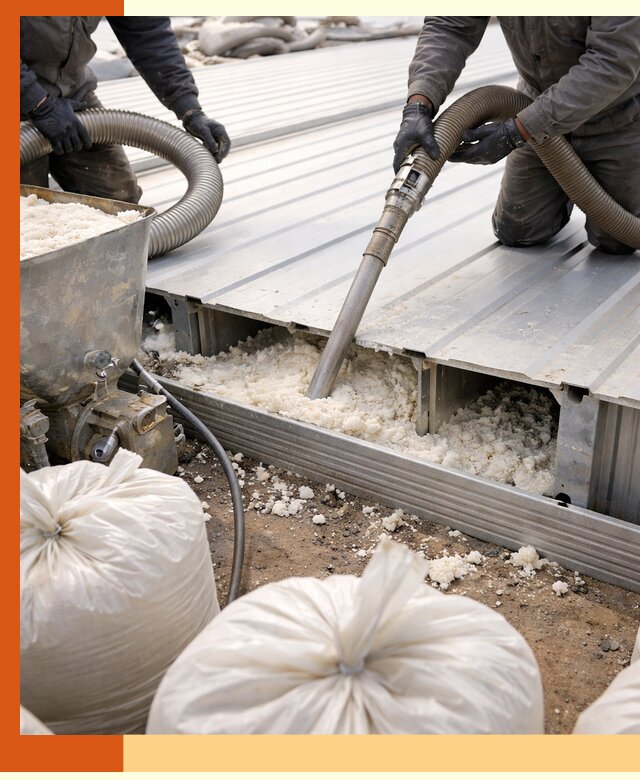 Заполнение пустот кровельных панелей пенными и мокрыми герметиками в Мытищах