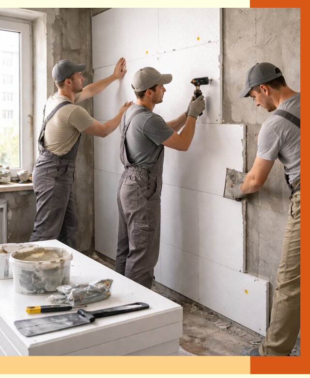 Утепление пенопластом домов и стен в Мытищах от 1879 руб. — ТепломастерМтщ