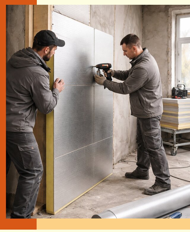 Утепление PIR панелями домов и зданий в Мытищах