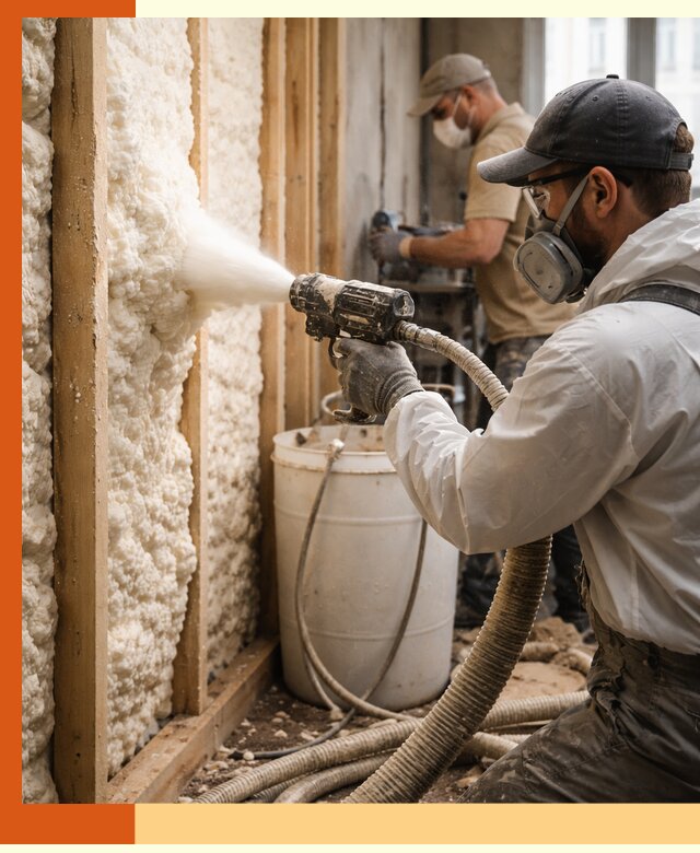 Утепление пеноизолом жилых и коммерческих объектов в Мытищах