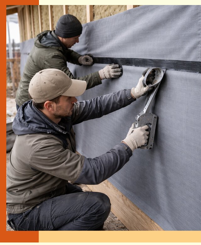 Монтаж ветроизоляции зданий и конструкций в Мытищах